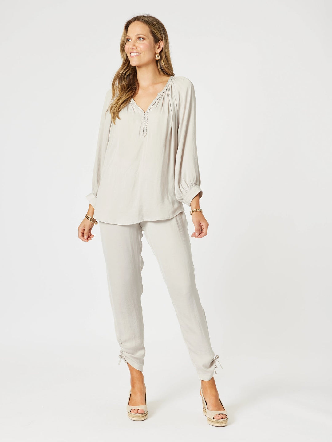 Lux Plait Top - Champagne - HV21 - Pizazz BoutiqueHammock & Vine
