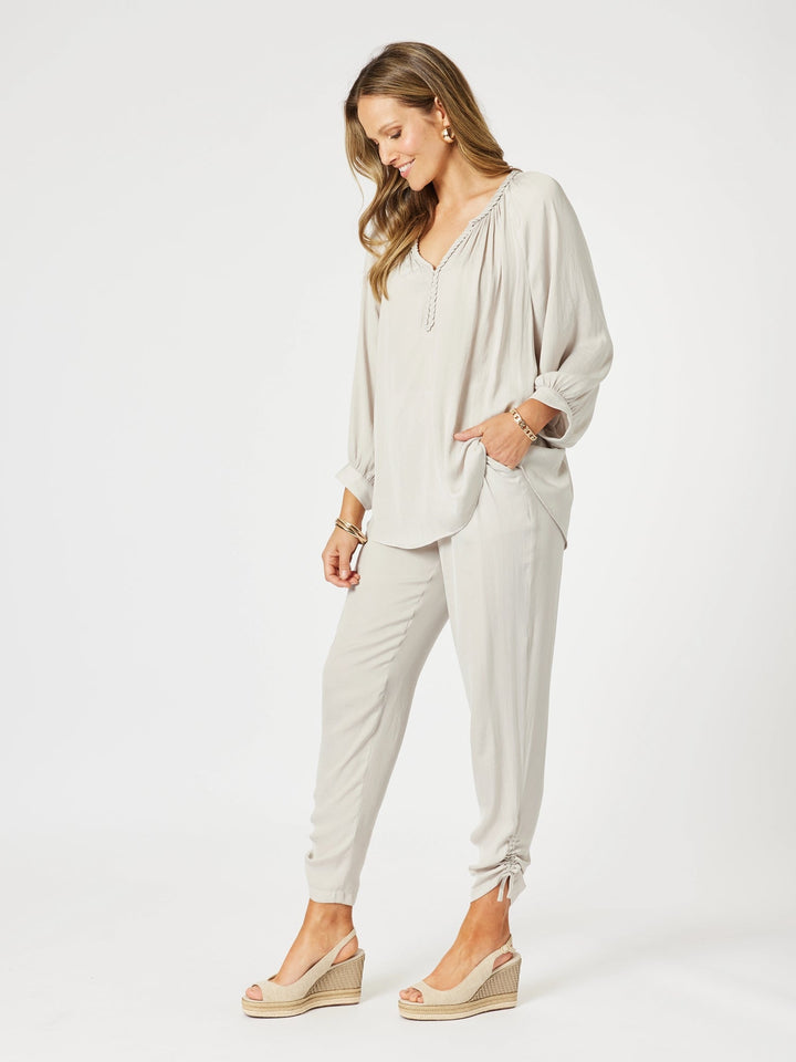 Lux Plait Top - Champagne - HV21 - Pizazz BoutiqueHammock & Vine