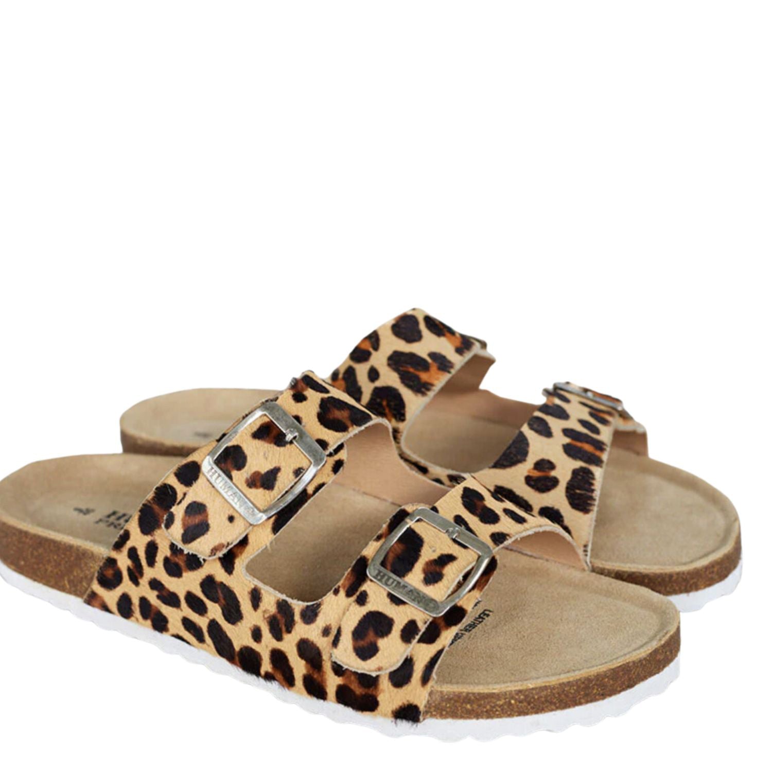 Leopard hot sale slides womens