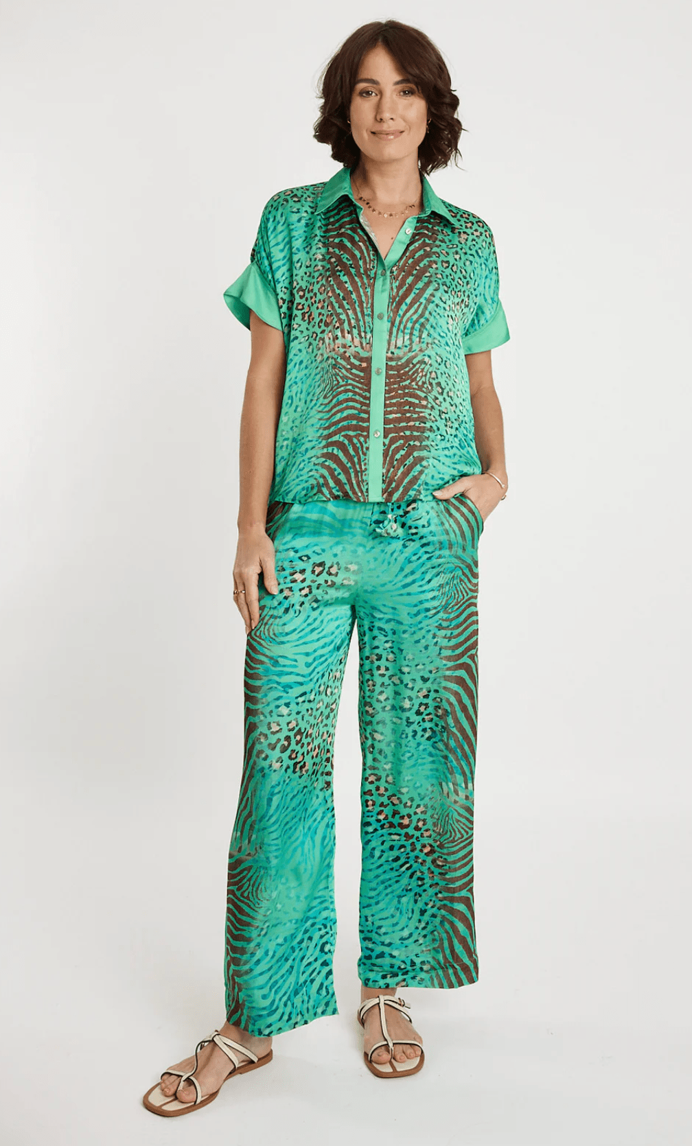Maasai Pant - Green - LS5 - Pizazz BoutiqueLula Soul