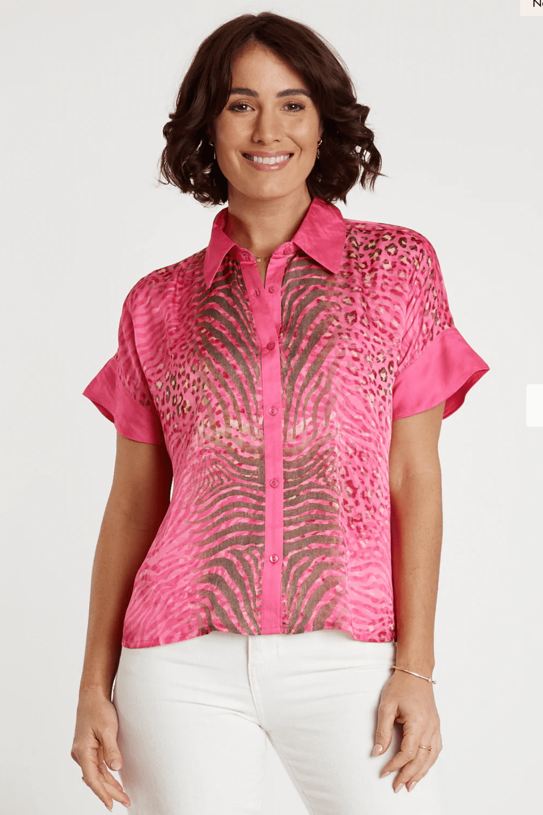 Maasai Shirt - Pink - LS1 - Pizazz BoutiqueLula Soul