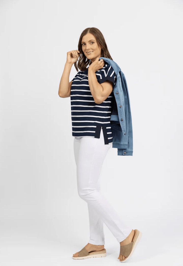 Macjays California Stretch Jean - White - VA18 - Pizazz BoutiqueVassalli