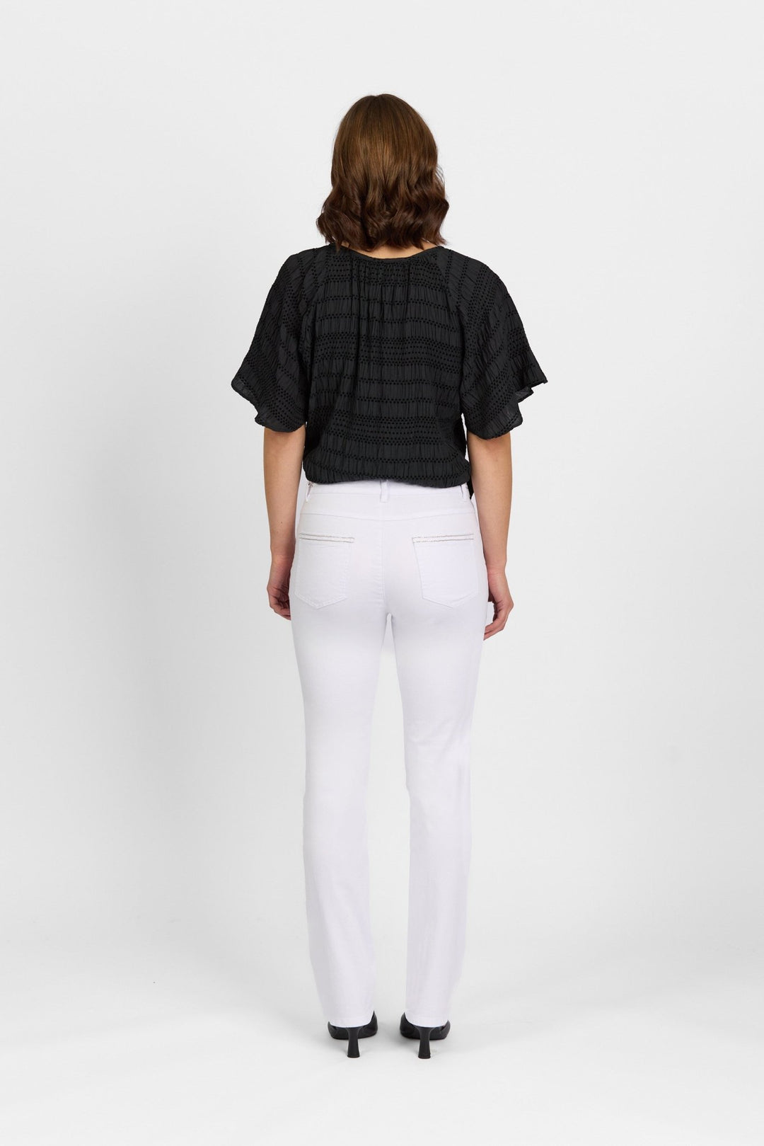 Macjays Swish Slim Jean - White - VA17 - Pizazz BoutiqueVassalli
