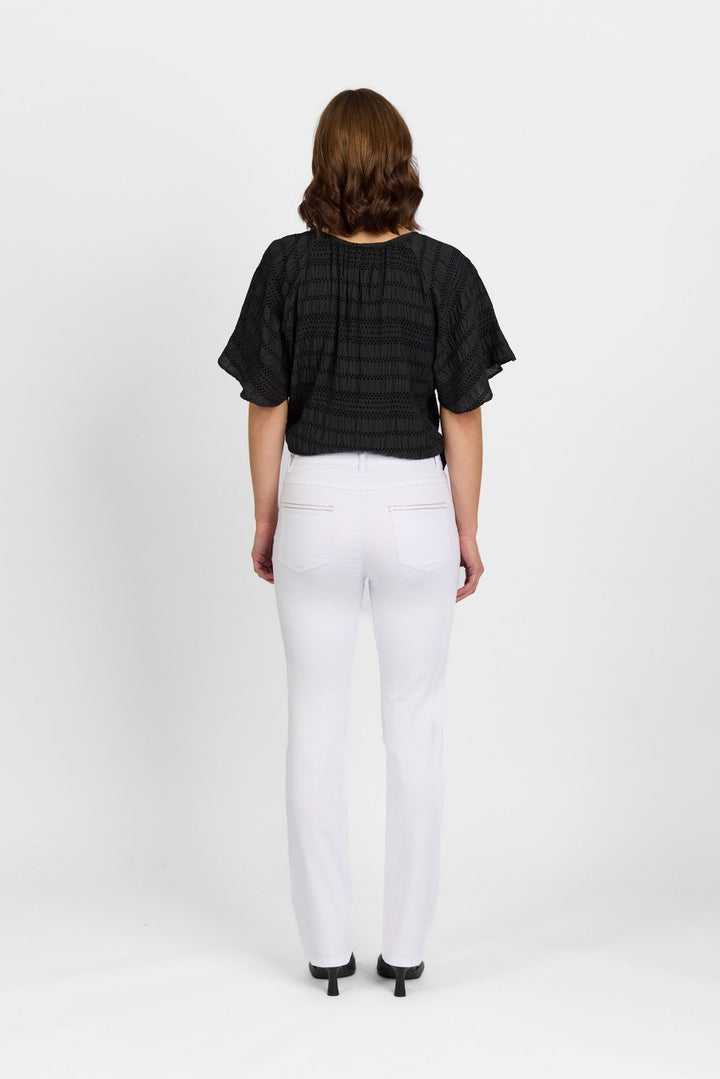 Macjays Swish Slim Jean - White - VA17 - Pizazz BoutiqueVassalli