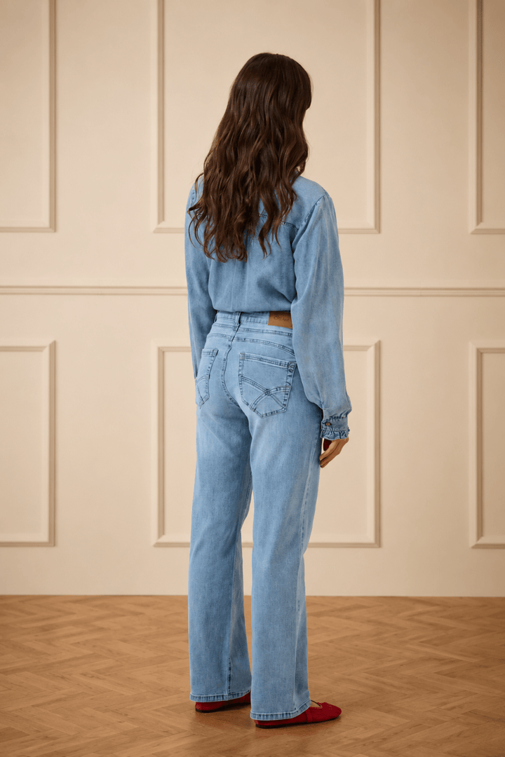 Madison Jean - Light Blue Denim - CM4 - Pizazz BoutiqueCream