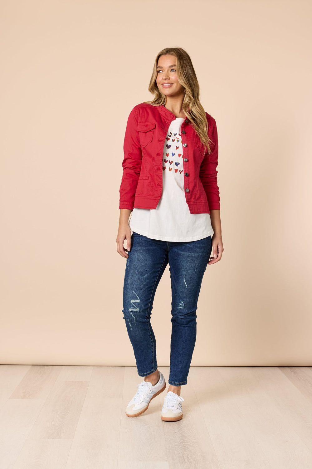 Maggie Denim Jacket - TZ33 - Pizazz BoutiqueThreadz