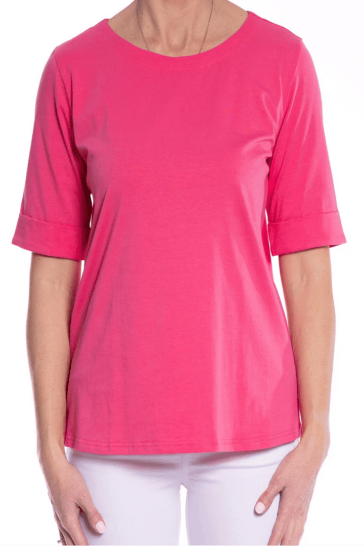 Mandy Tee - Pink - CL15 - Pizazz BoutiqueCafe Latte