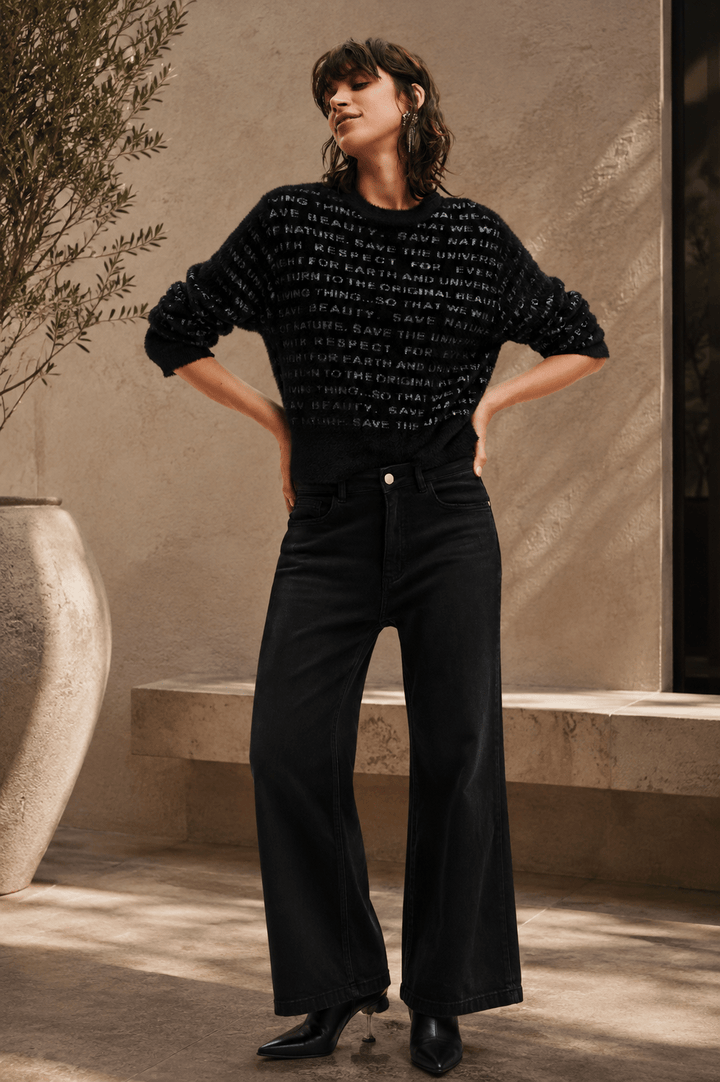 Manifesto Pullover - Black - DG4 - Pizazz BoutiqueDesigual
