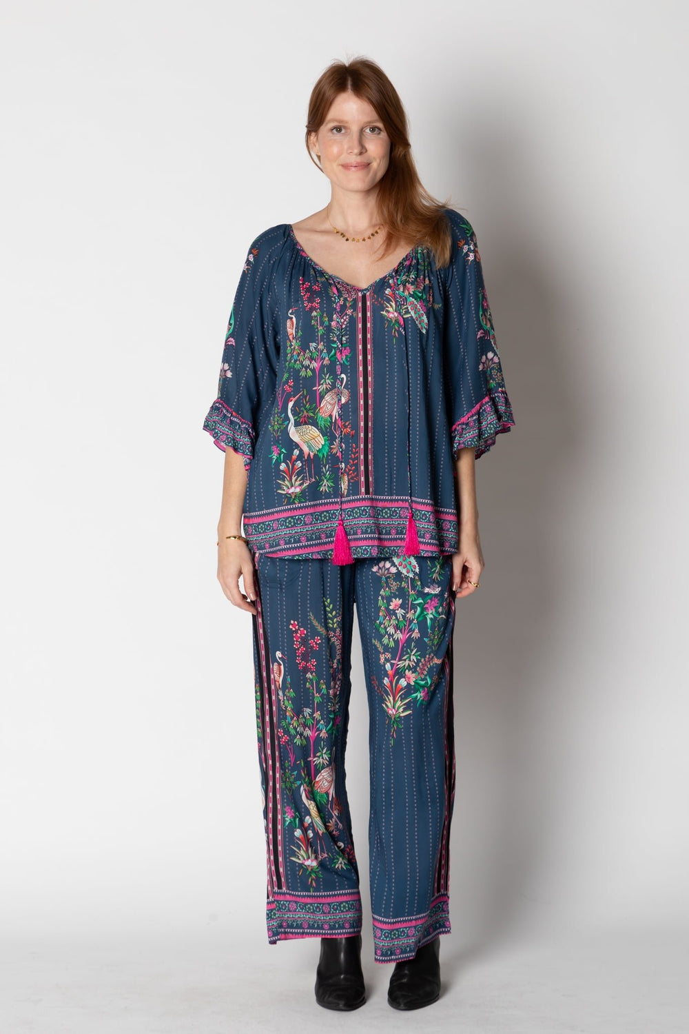 Marcia Top - Navy - LL32 - Pizazz BoutiqueLula Life