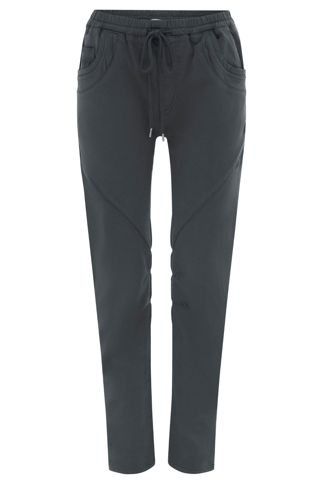 Look your best with these Margo Joggers by Milson. These pants are full length with a tie waist, and five convenient pockets, these jogger pants add style and practicality. The Cotton blend material ensures a comfortable fit and breathability, perfect for everyday use.  Brand : Milson Style Code : ML6152 Colour : Black Sand Fabric : 98% Cotton 2% Spandex Wash separately, cold hand wash only 