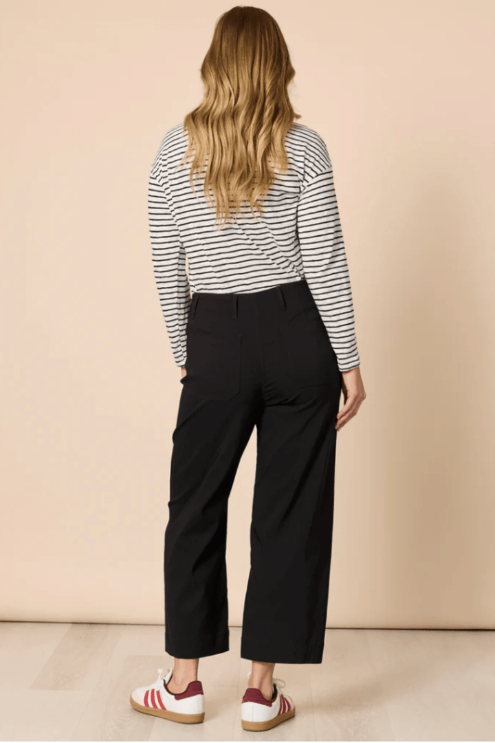 Marine Wide Leg Pants - Black - TZ44 - Pizazz BoutiqueThreadz