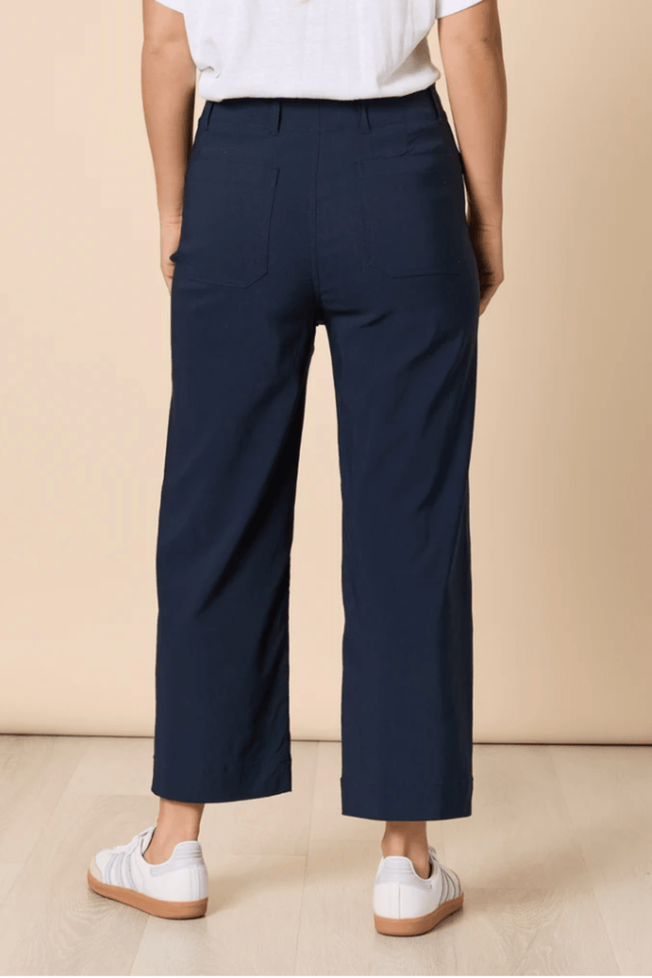 Marine Wide Leg Pants - Navy - TZ44 - Pizazz BoutiqueThreadz