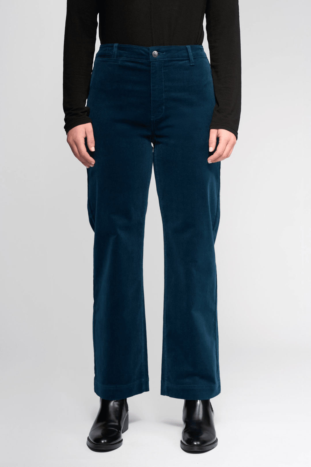 Market Cord Pant - Petrol - VA21 - Pizazz BoutiqueVassalli