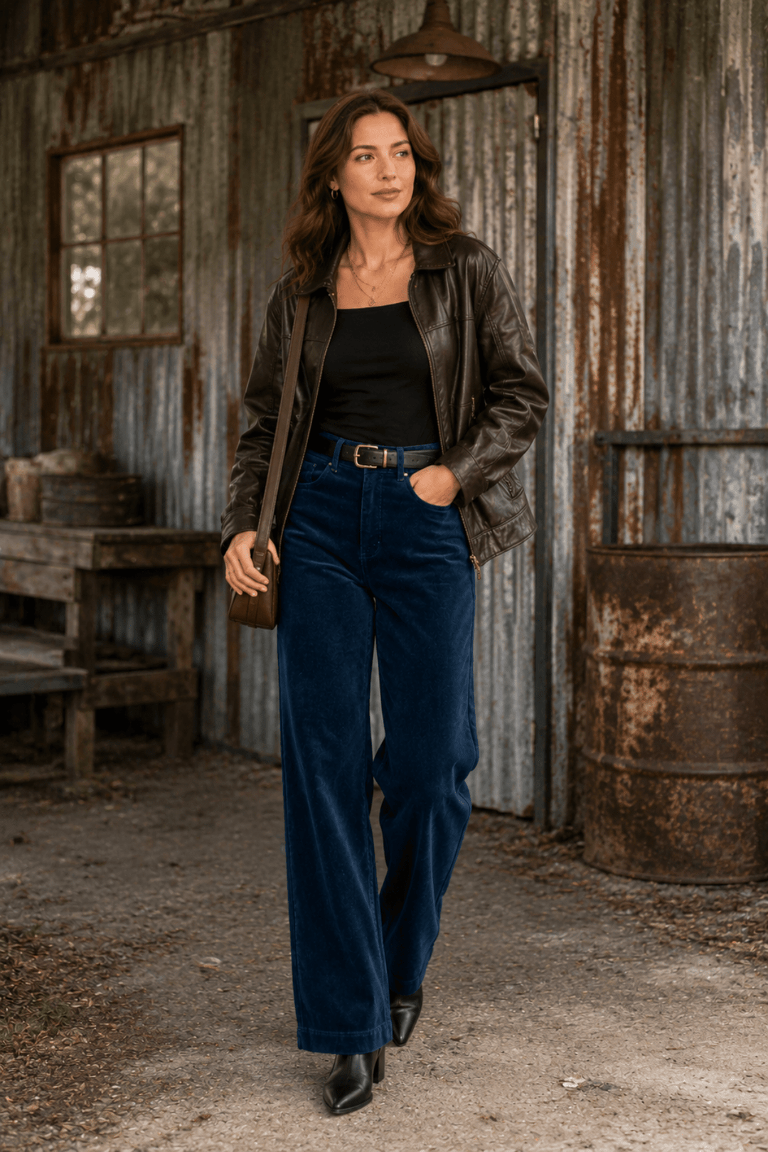 Market Cord Pant - Petrol - VA21 - Pizazz BoutiqueVassalli