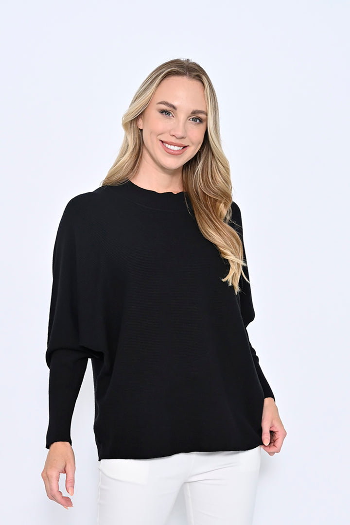 Marley Black Rib Jumper - CC8