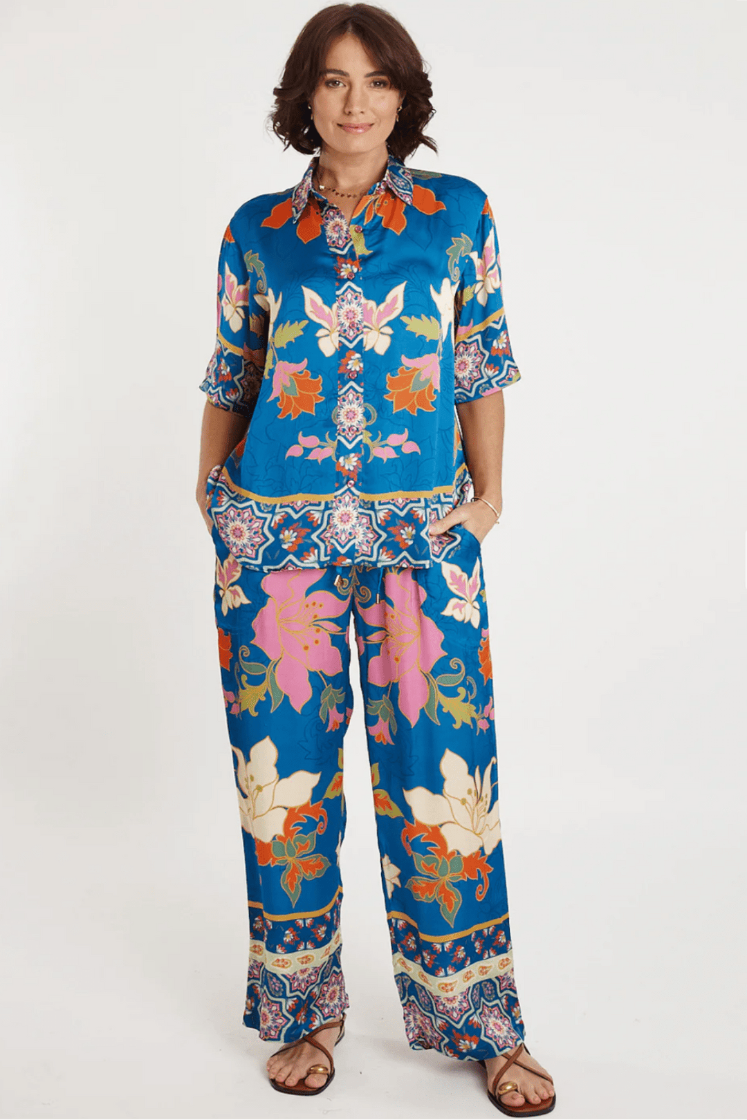 Marquis Pant - Ocean - LS48 - Pizazz BoutiqueLula Soul