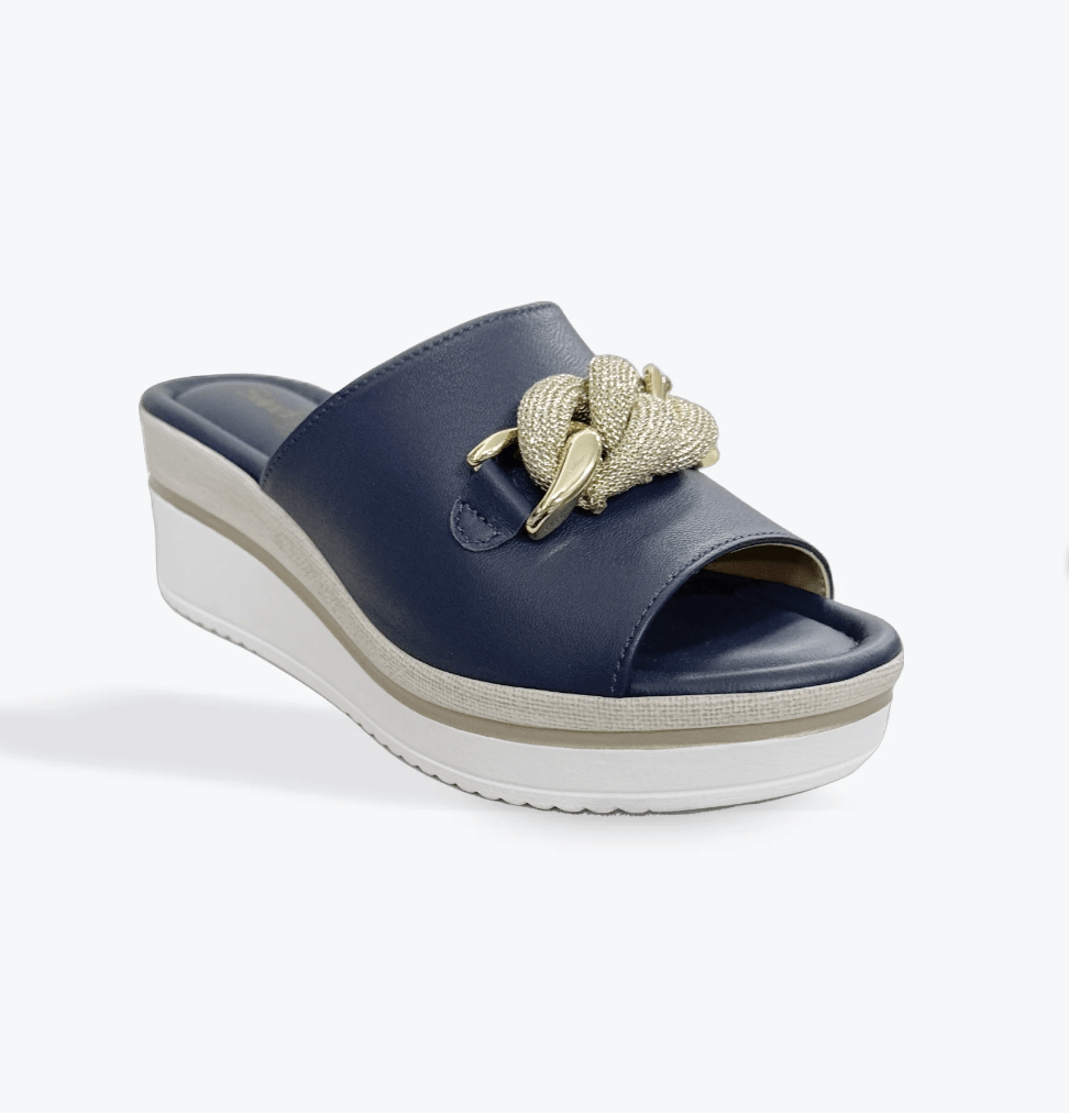 Massima Wedge - Navy - SD1 - Pizazz BoutiqueSundowner