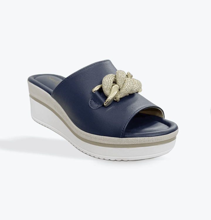 Massima Wedge - Navy - SD1 - Pizazz BoutiqueSundowner