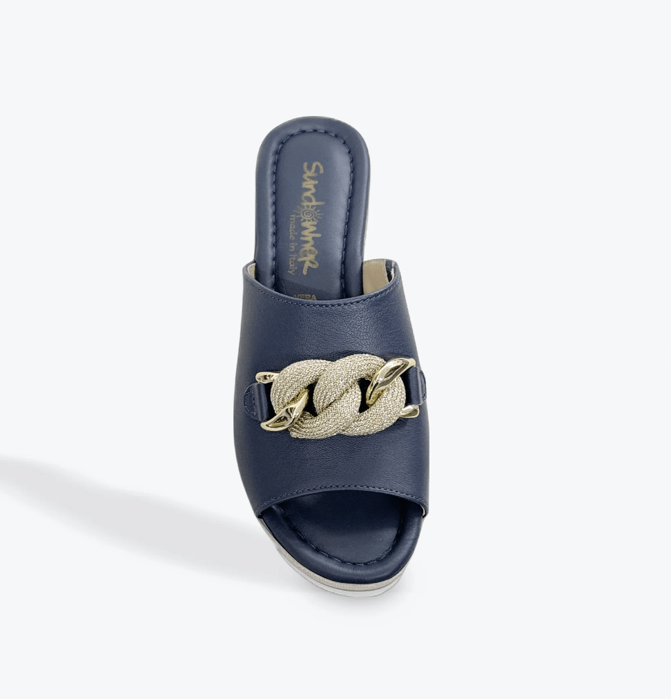 Massima Wedge - Navy - SD1 - Pizazz BoutiqueSundowner