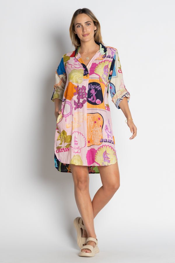Melrose Shirtmaker - Multi - LL55 - Pizazz BoutiqueLula Life