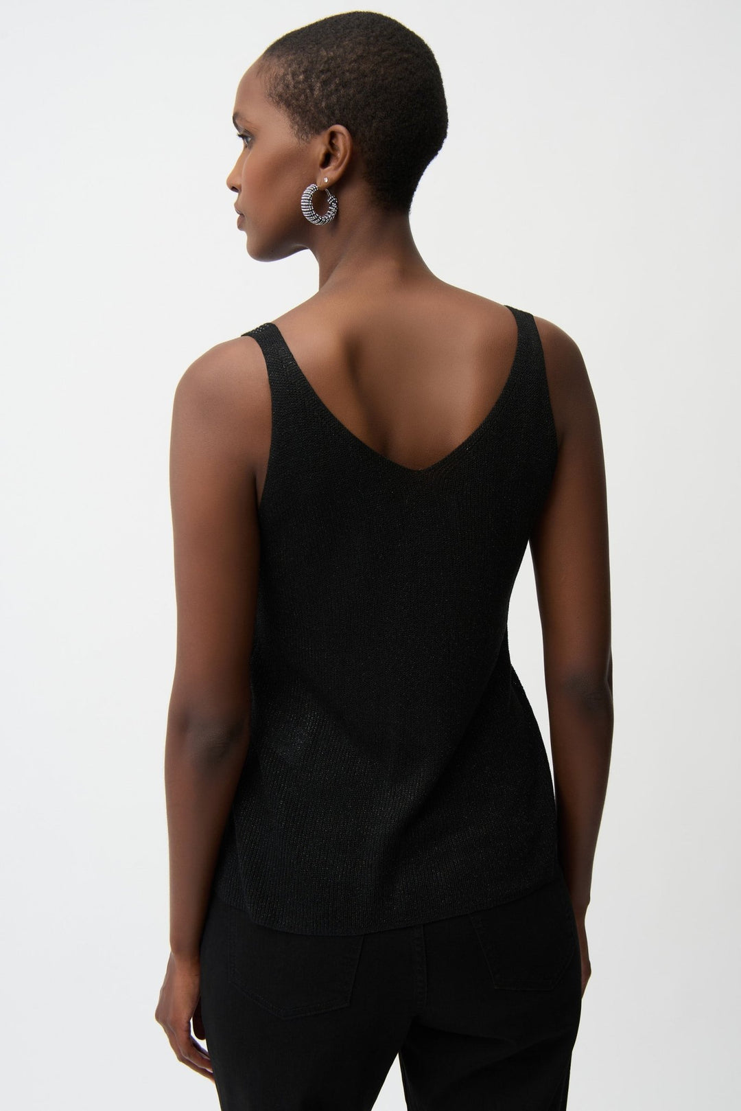 Metallic Knitted Camisole - Black - JR14 - Pizazz BoutiqueJoseph Ribkoff
