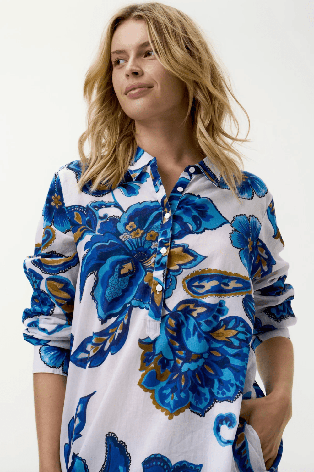 Middy Gilli Broome Dress - Blue Flower - OS16 - Pizazz BoutiqueOneseason Australia