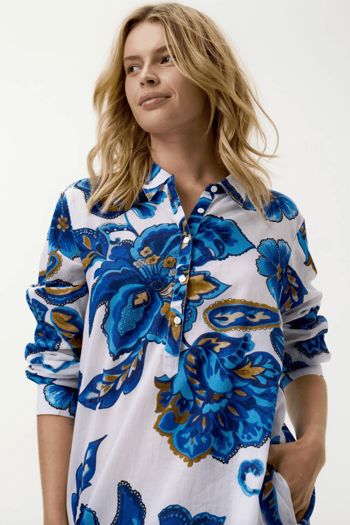 Middy Gilli Broome Dress - Blue Flower - OS16 - Pizazz BoutiqueOneseason Australia