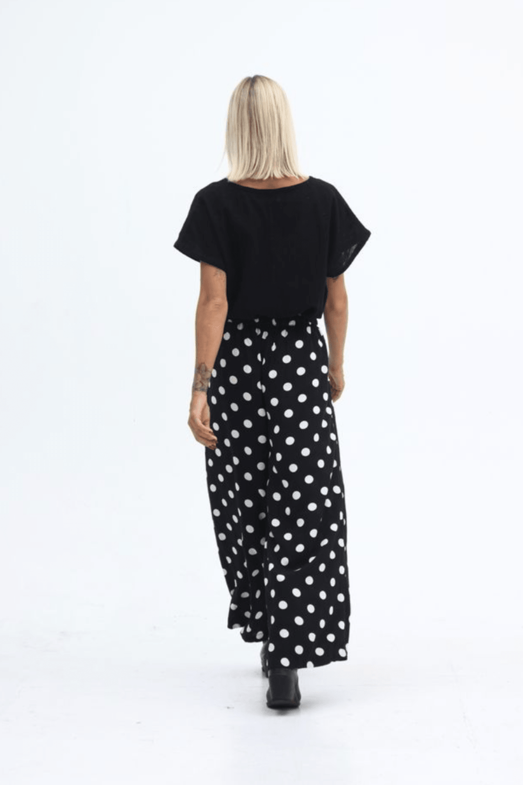 Milo Pant - Black/Cream Spot - CB72 - Pizazz BoutiqueCarbon The Label
