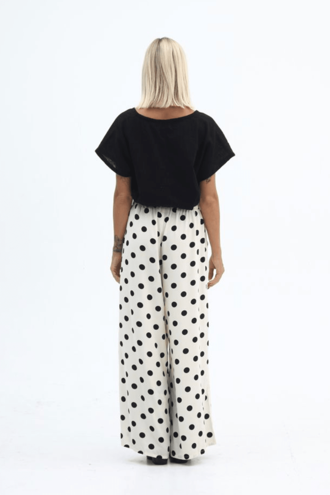 Milo Pant - Cream/Black Spot - CB72 - Pizazz BoutiqueCarbon The Label