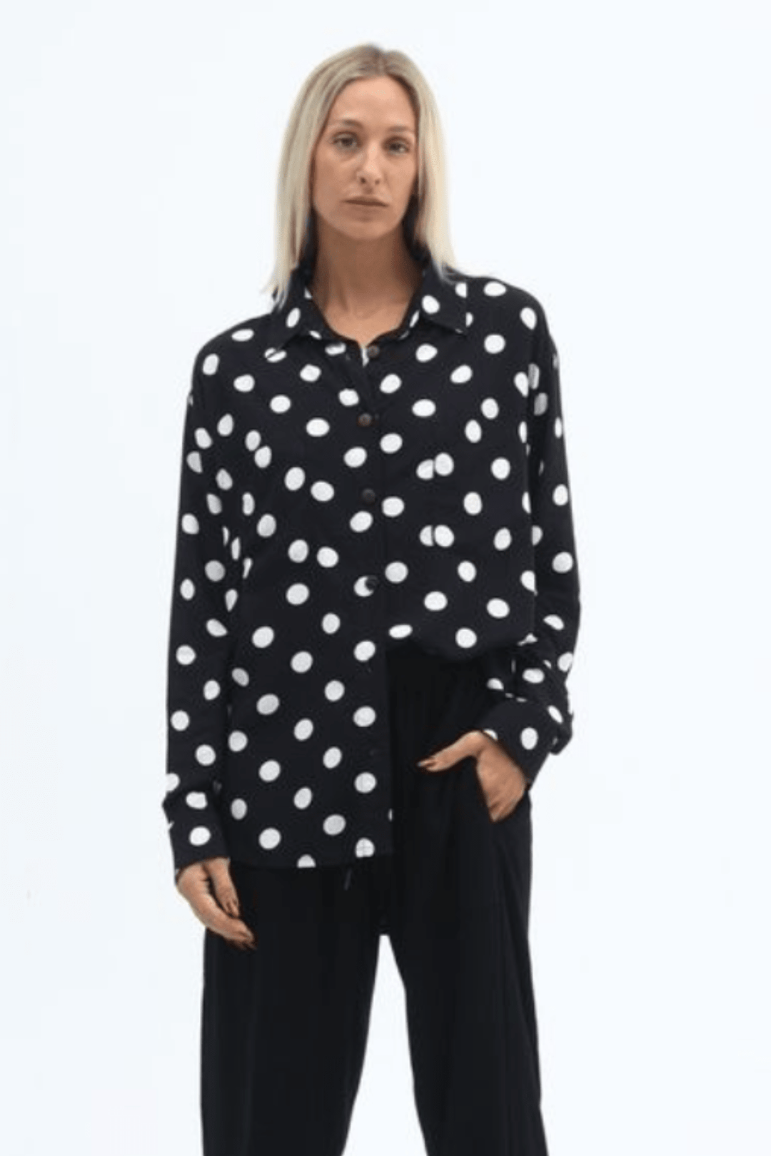 Milo Shirt - Black/White - CB75 - Pizazz BoutiqueCarbon The Label