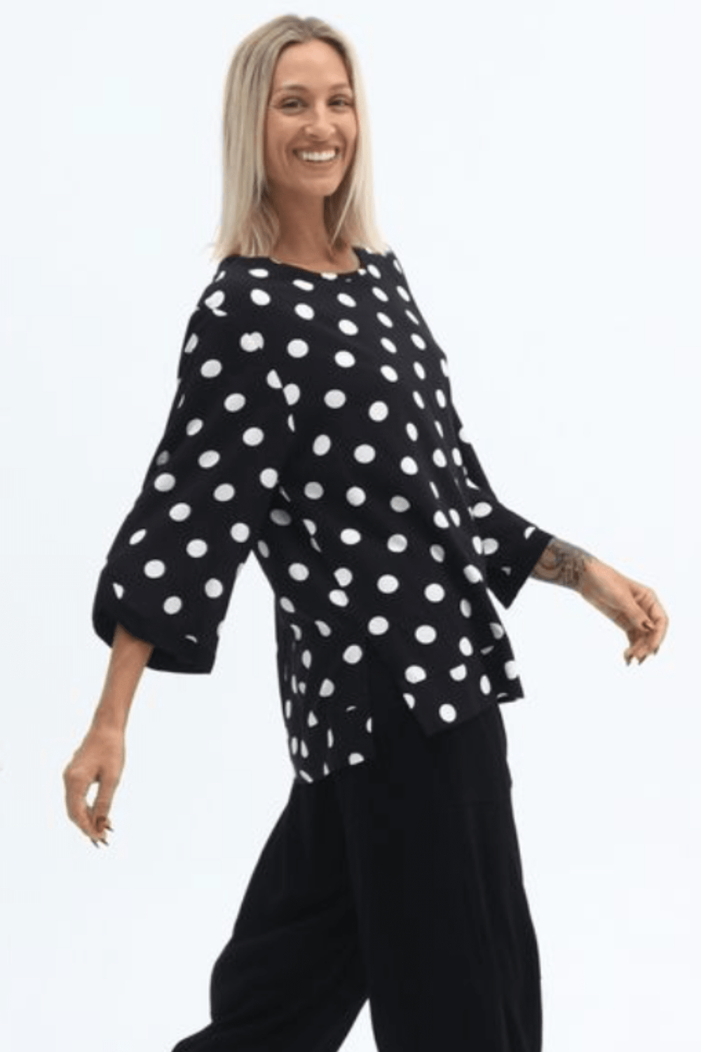 Milo Top - Black/White - CB76 - Pizazz BoutiqueCarbon The Label