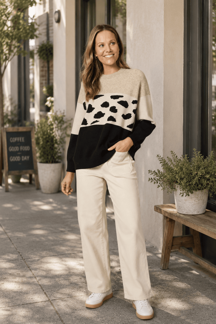 Mimi Print Knit - CL14 - Pizazz BoutiqueClarity
