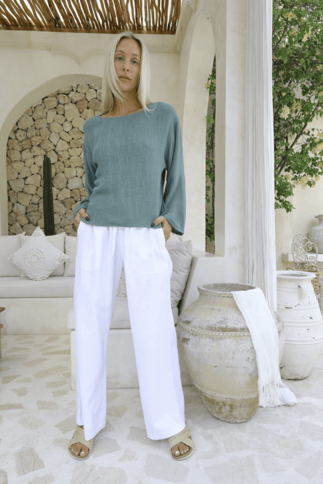 Mira Hessian Top - Kashmir Green - CB17 - Pizazz BoutiqueCarbon The Label