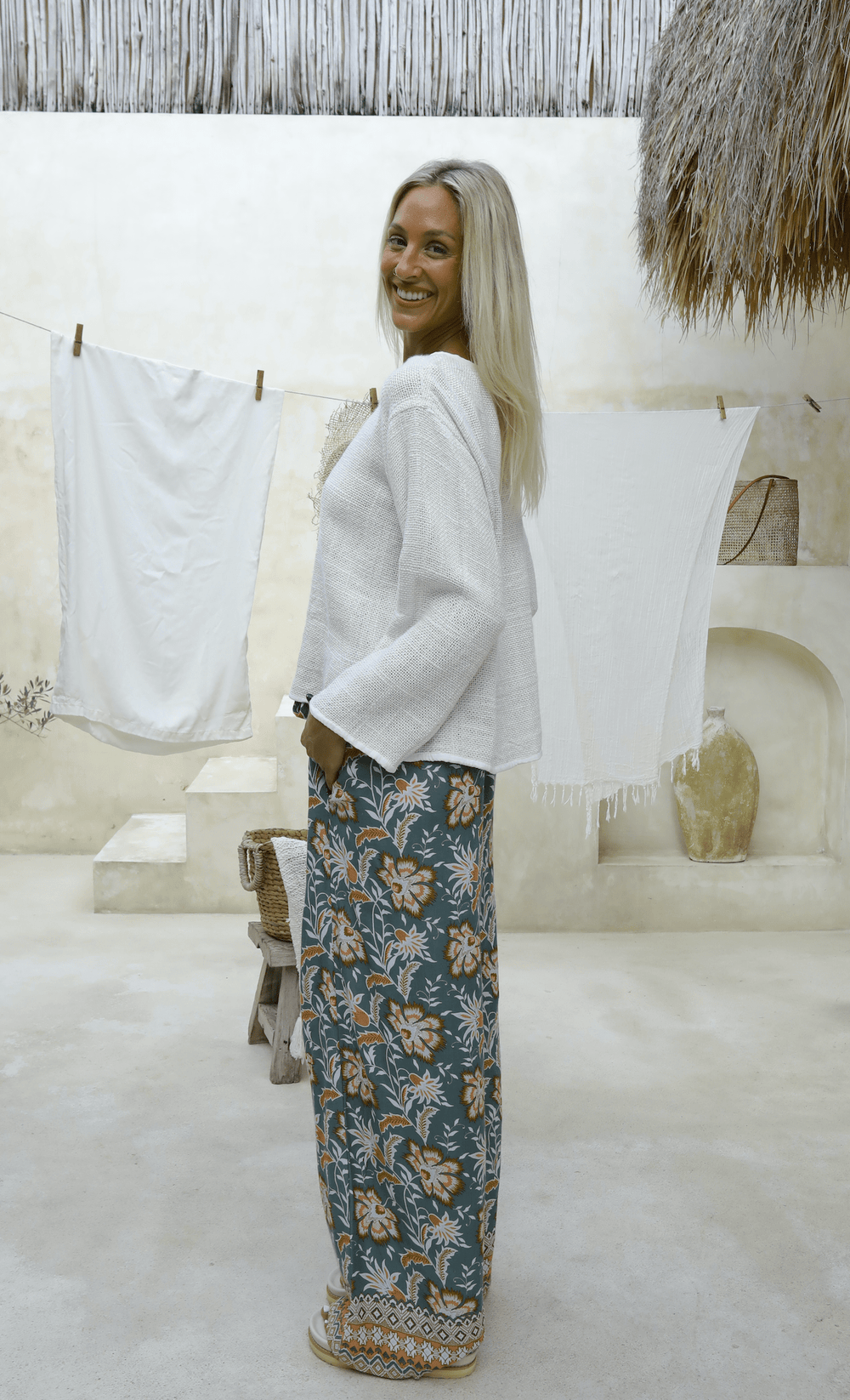 Mira Hessian Top - White - CB17 - Pizazz BoutiqueCarbon The Label
