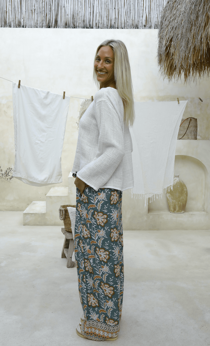 Mira Hessian Top - White - CB17 - Pizazz BoutiqueCarbon The Label