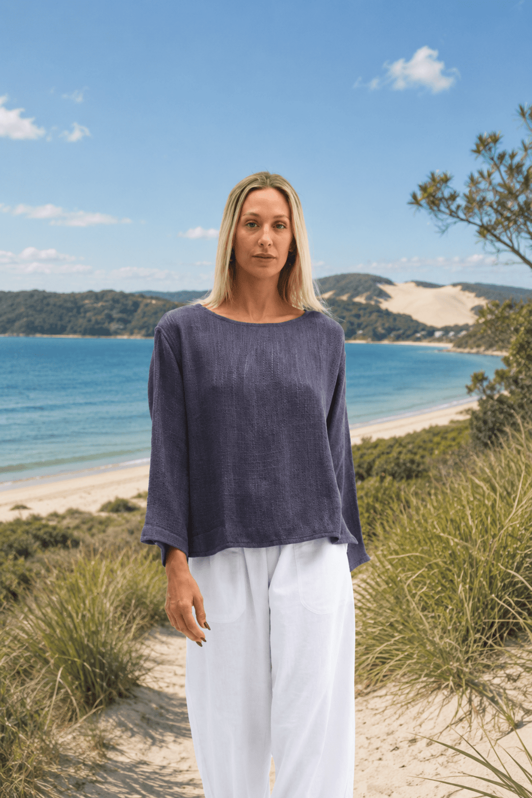 Mira Top - Storm Blue - CB17 - Pizazz BoutiqueCarbon The Label