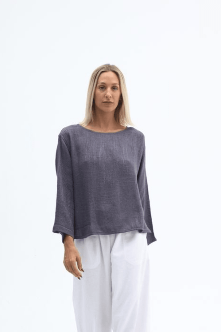 Mira Top - Storm Blue - CB17 - Pizazz BoutiqueCarbon The Label