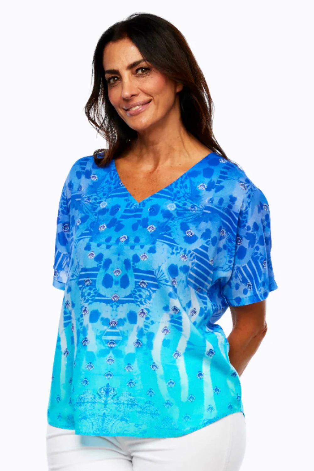 Modal Top - Ocean - CP2 - Pizazz BoutiqueClaire Powell