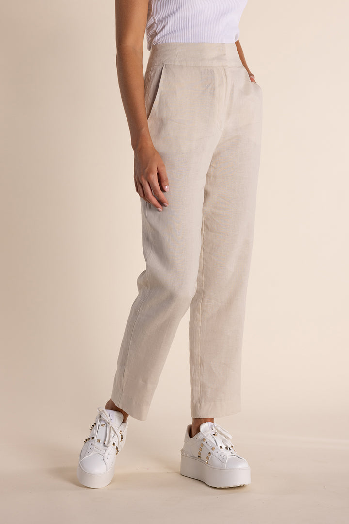 Monique Linen Pant - Natural  - TT7