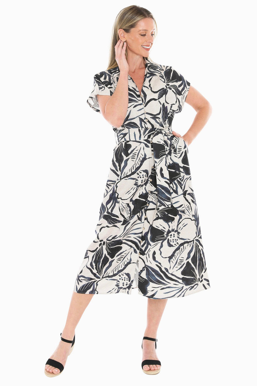 Mono Bloom Dress - Multi - JP9 - Pizazz BoutiqueJUMP