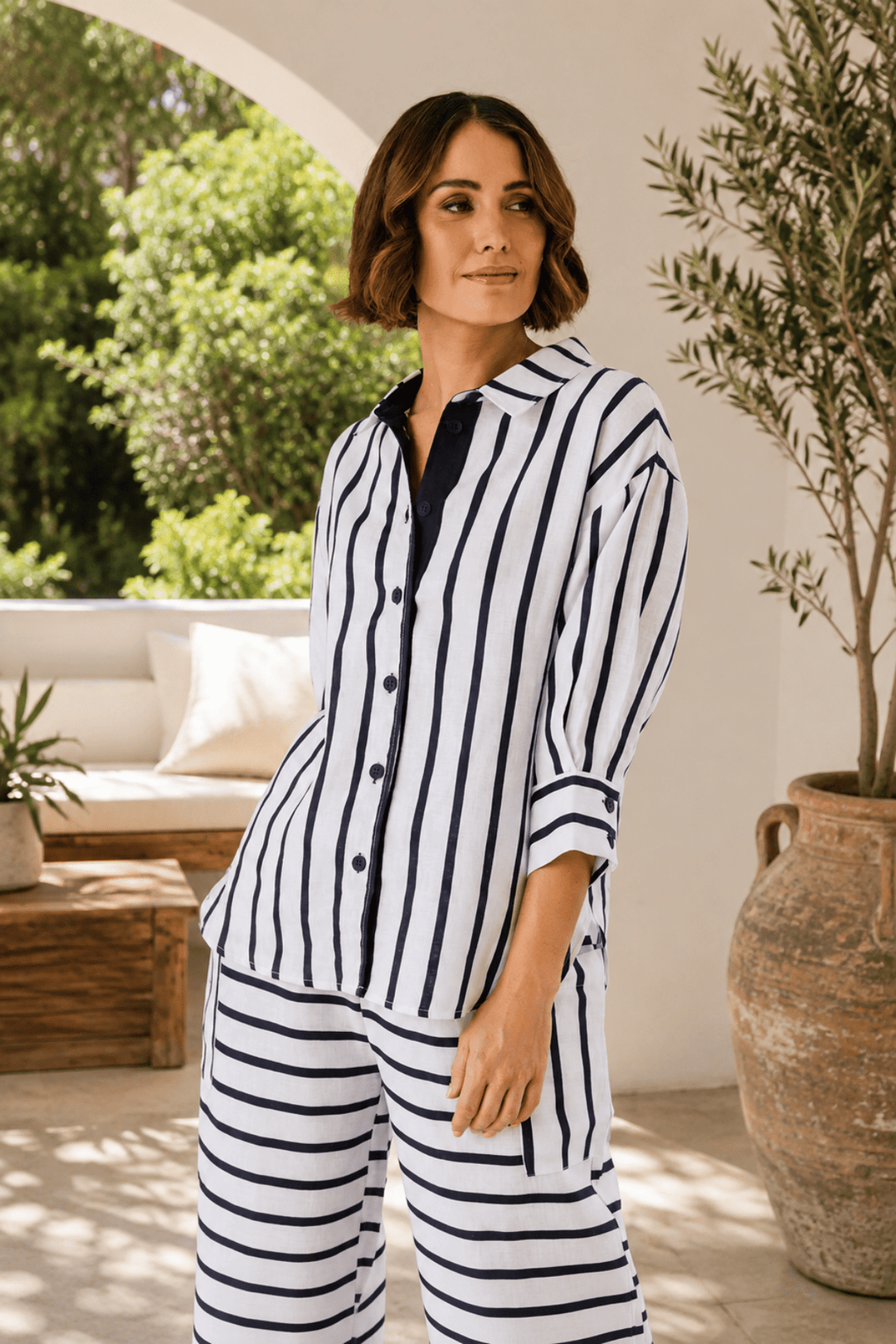 Monroe Linen Shirt - SS3 - Pizazz BoutiqueSee Saw
