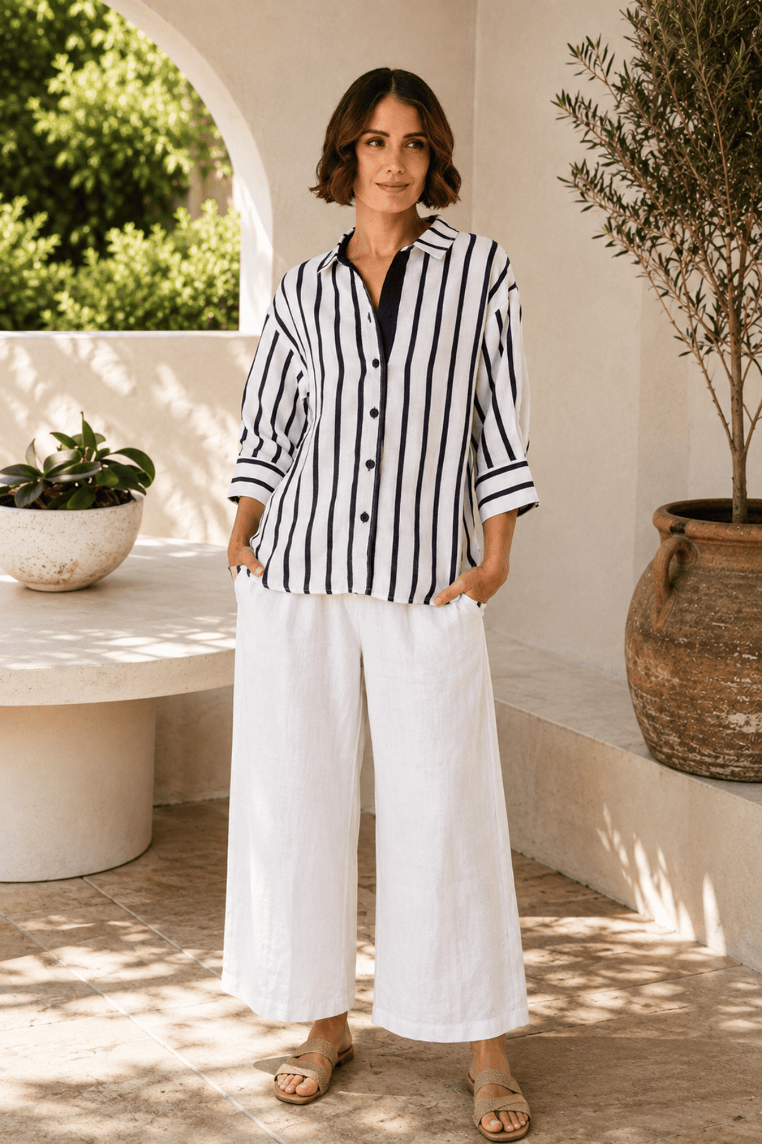 Monroe Linen Shirt - SS3 - Pizazz BoutiqueSee Saw