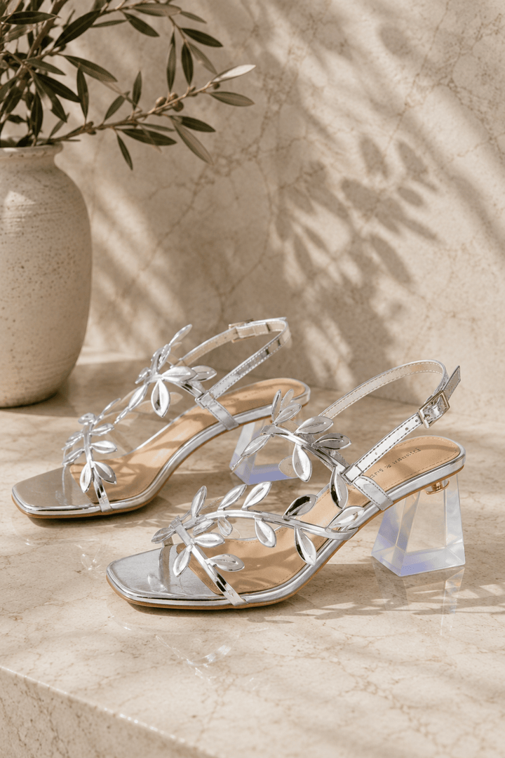 Morine Heel - Silver - DJ71 - Pizazz BoutiqueDjango & Juliette