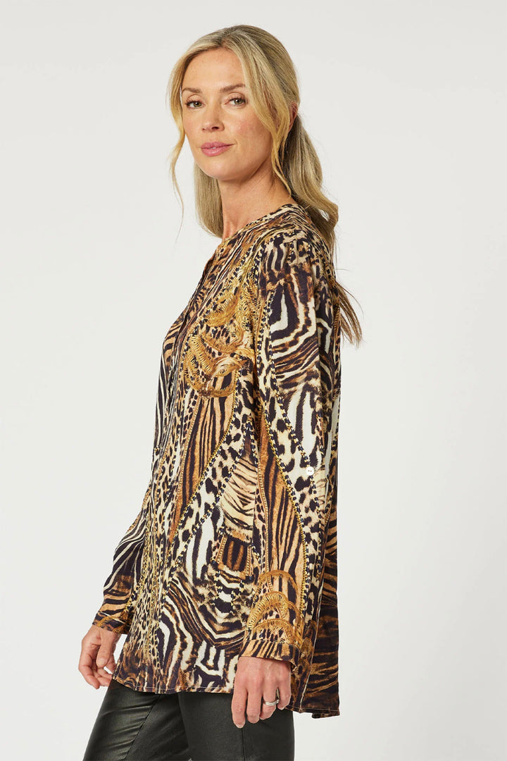 Morocco Print Shirt - Animal - HV30