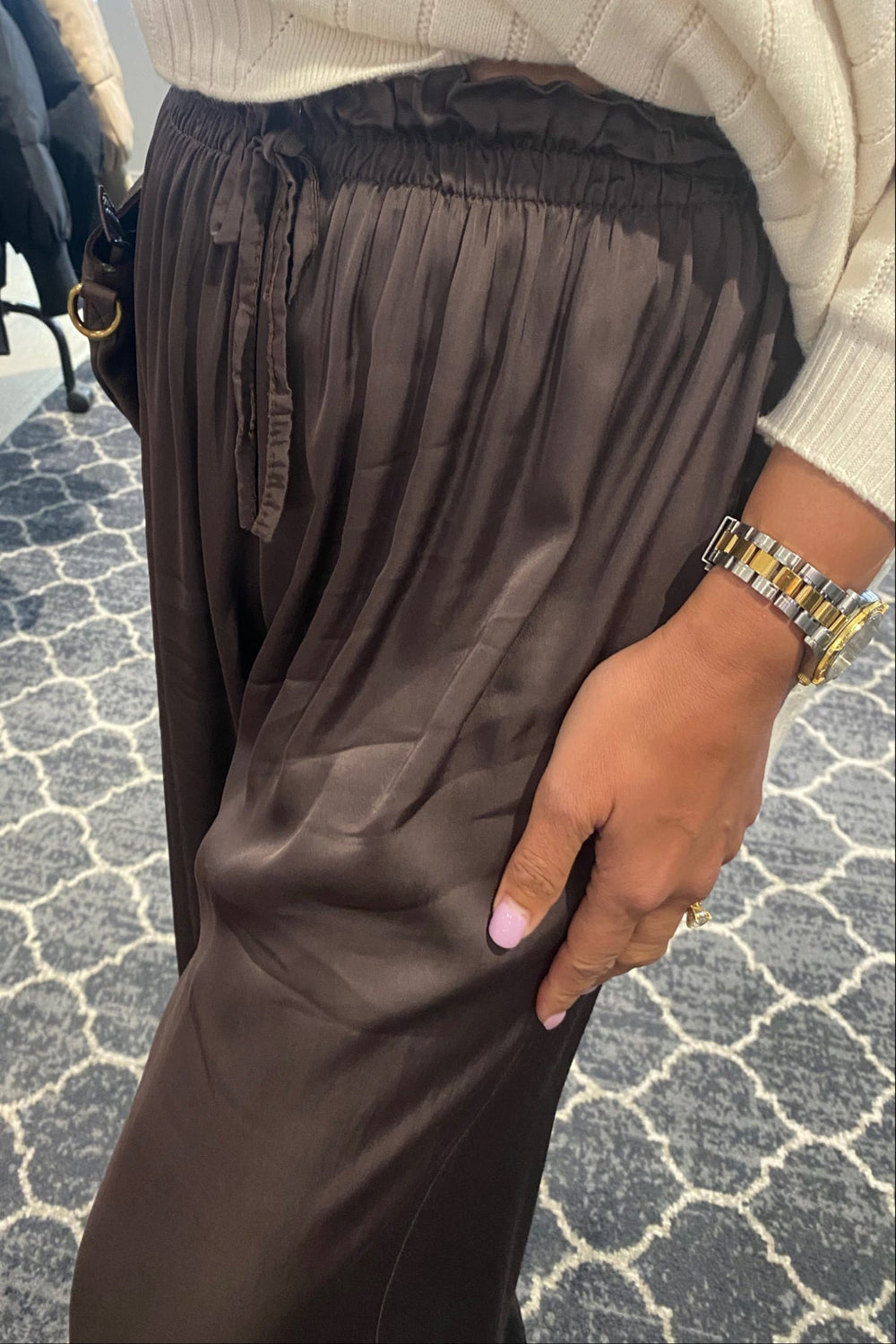 Natasha Pant - Chocolate - CG23 - Pizazz BoutiqueCindy G