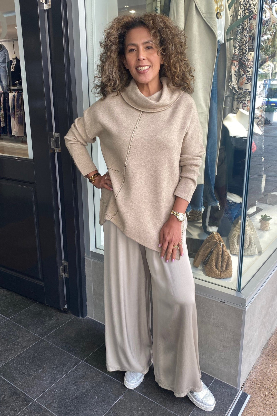 Natasha Pant - Natural - CG23 - Pizazz BoutiqueCindy G