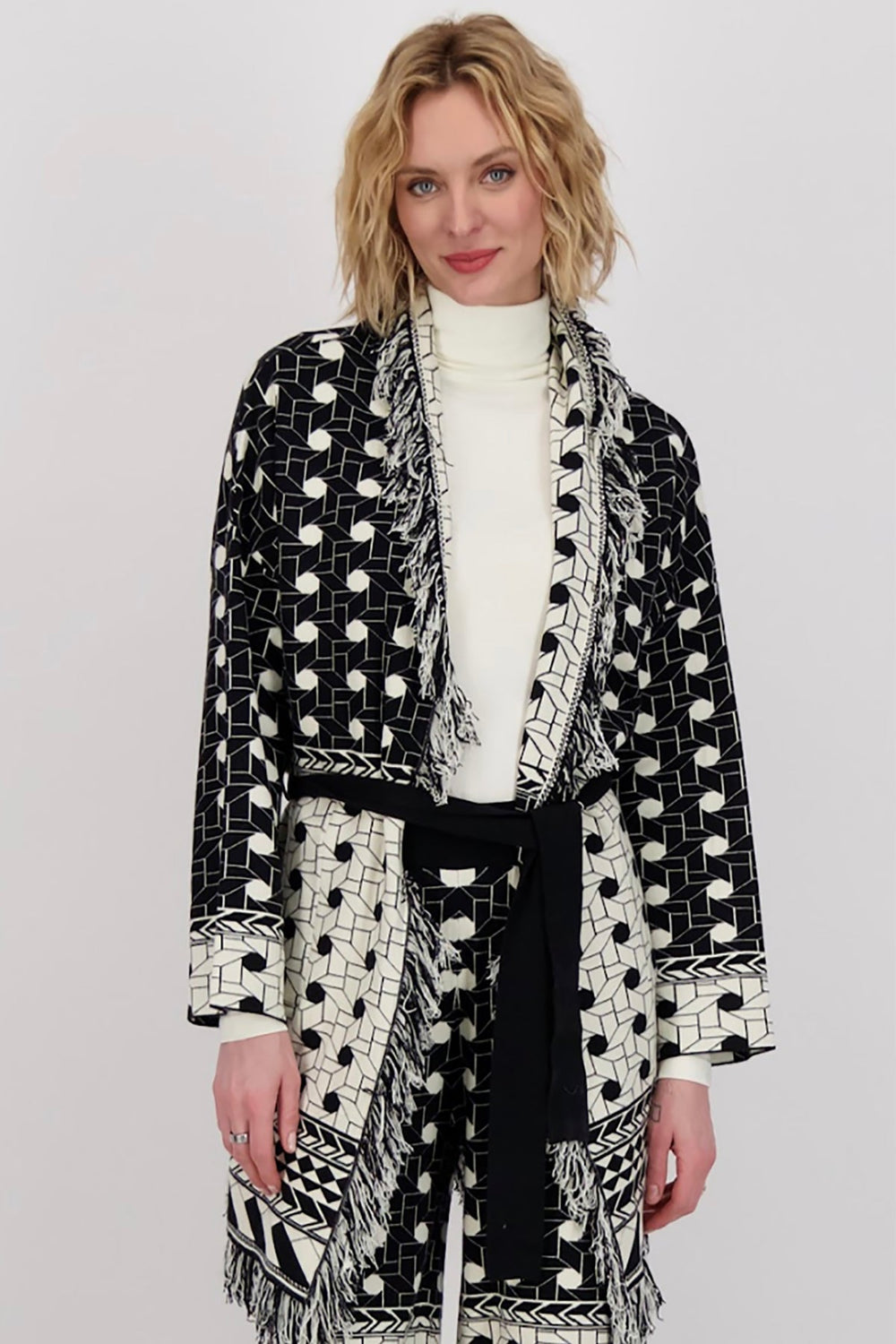 Neve Belted Fringe Cardigan - SP2 - Pizazz BoutiqueSpanner