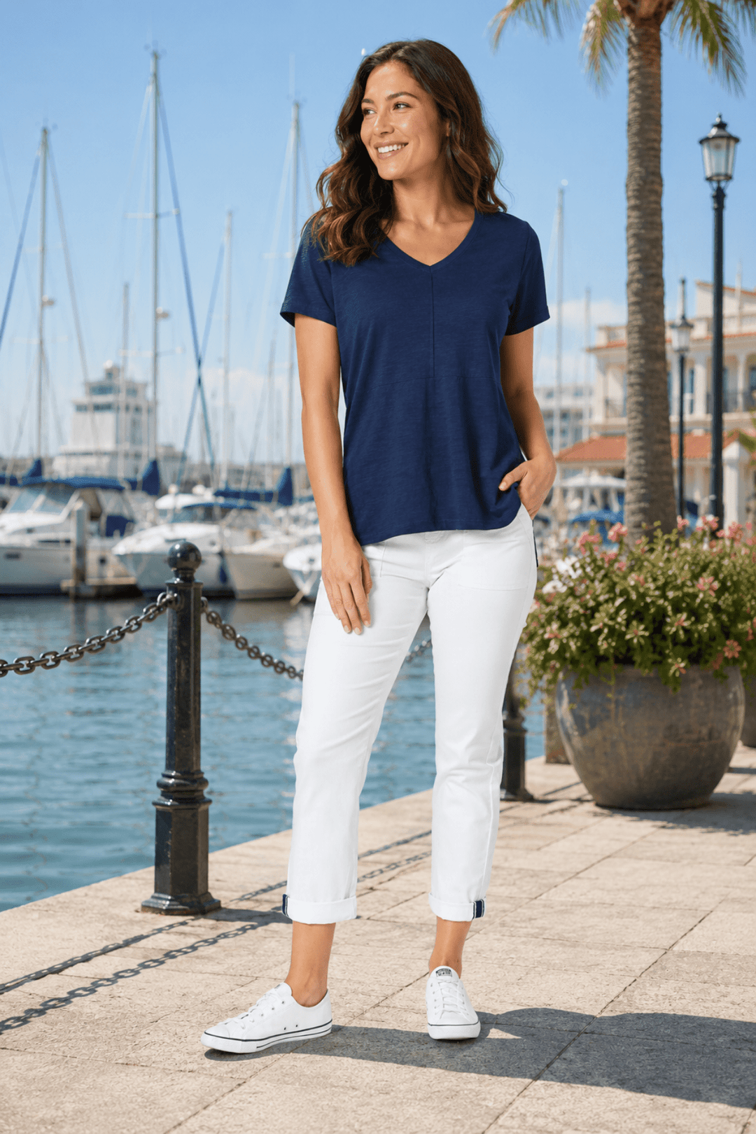 New Isabella Pant - White - TZ54 - Pizazz BoutiqueThreadz