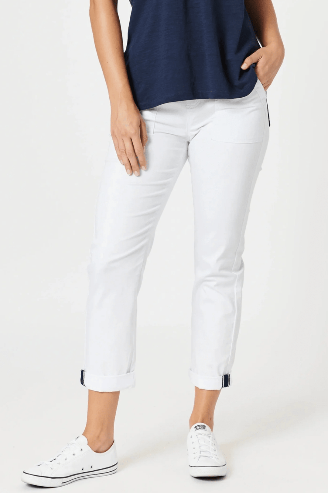 New Isabella Pant - White - TZ54 - Pizazz BoutiqueThreadz