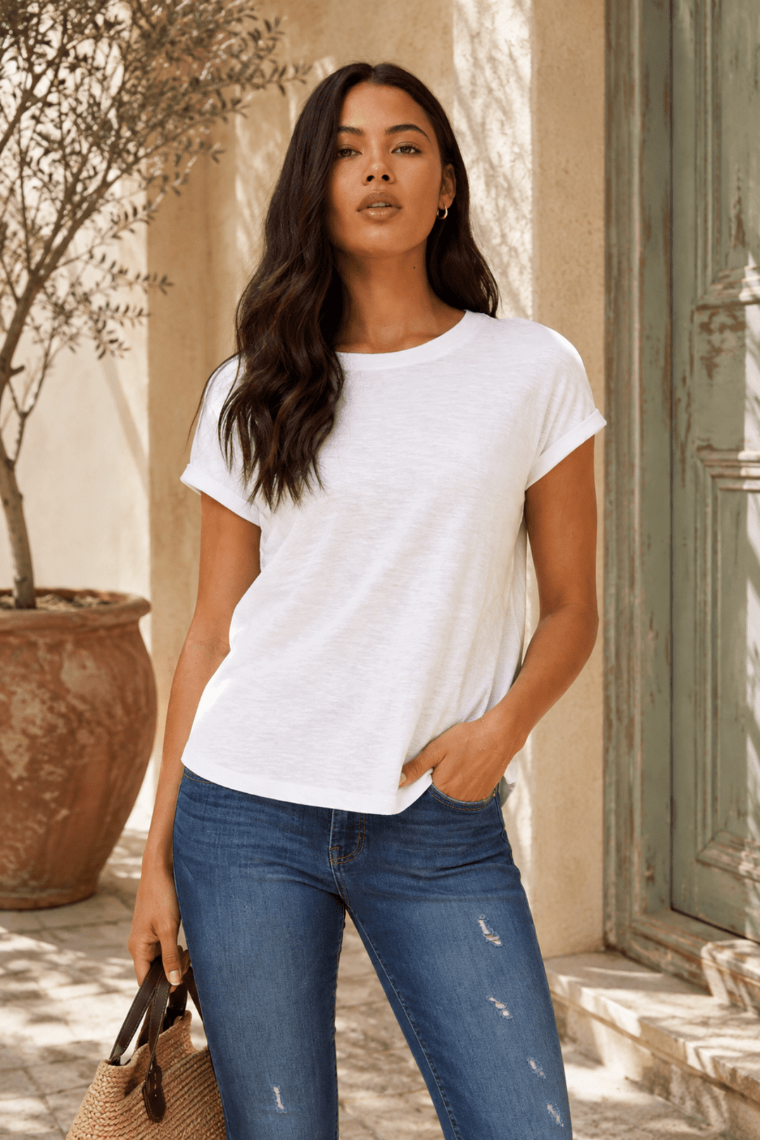Nina Top - White - CK54 - Pizazz BoutiqueCaroline Morgan
